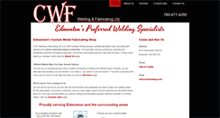 Desktop Screenshot of cwfwelding.com